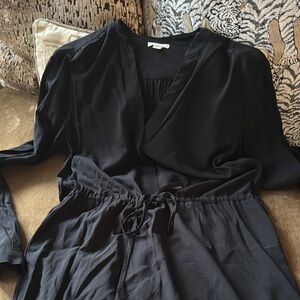 Elegant Black Wrap Dress
